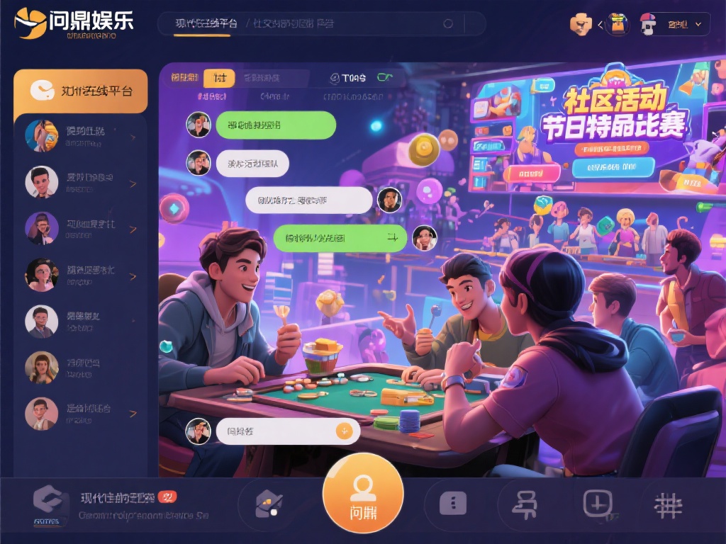 现代在线娱乐平台的一个显著特点是社交功能的不断强化